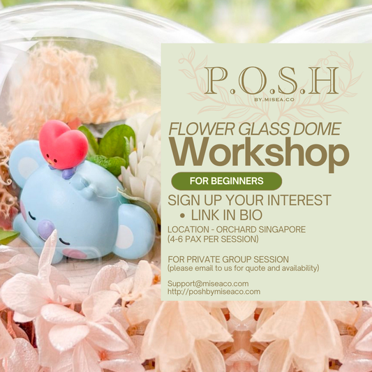 FLOWER GLASSDOMEWORK SHOP