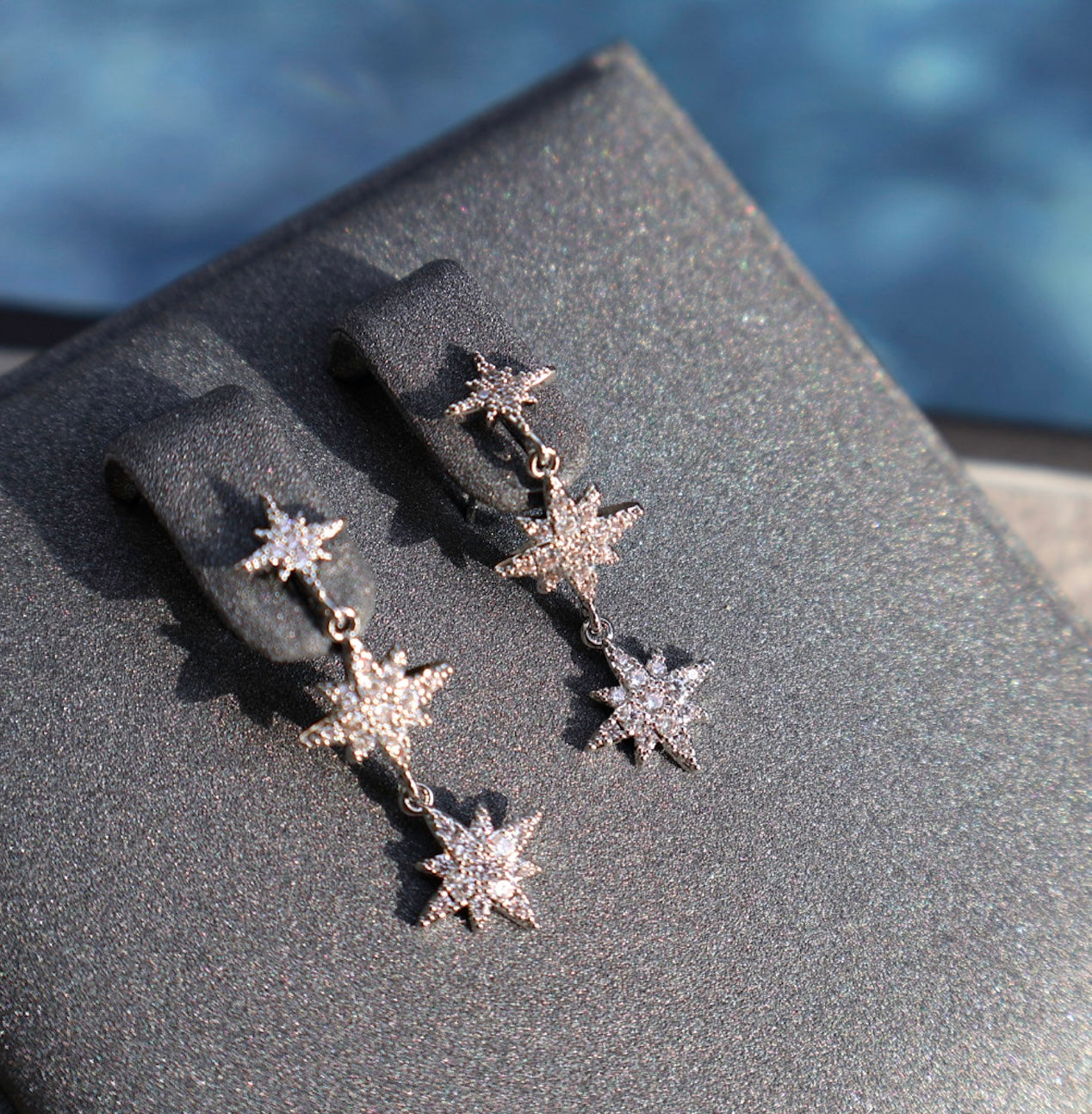 Triple Snowflake Earrings