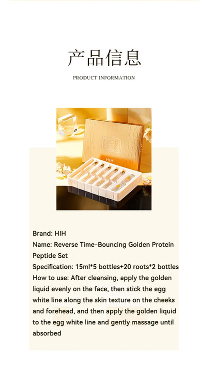 24K Gold Face Serum Active Collagen Silk Thread Facial Skin Care Essence Anti-Aging Smoothing Firming Moisturizing Hyaluronic