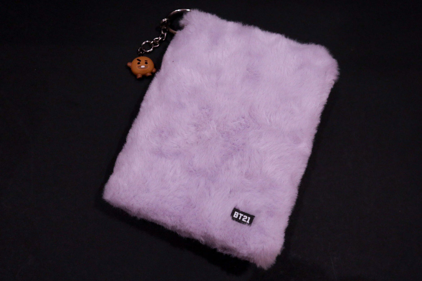 BT21 FUR PASSPORT COVER - SHOOKY