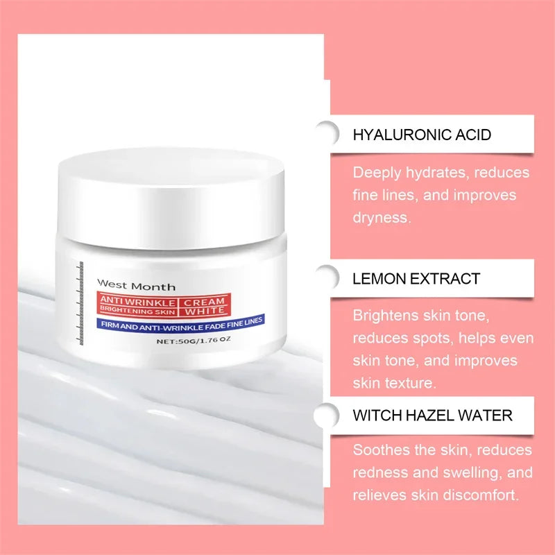 Collagen Face Cream Firming Lifting Fine Line Deep Anti Sagging Wrinkle Anti-Aging Products Brighten Serum Korean Skin Care Set