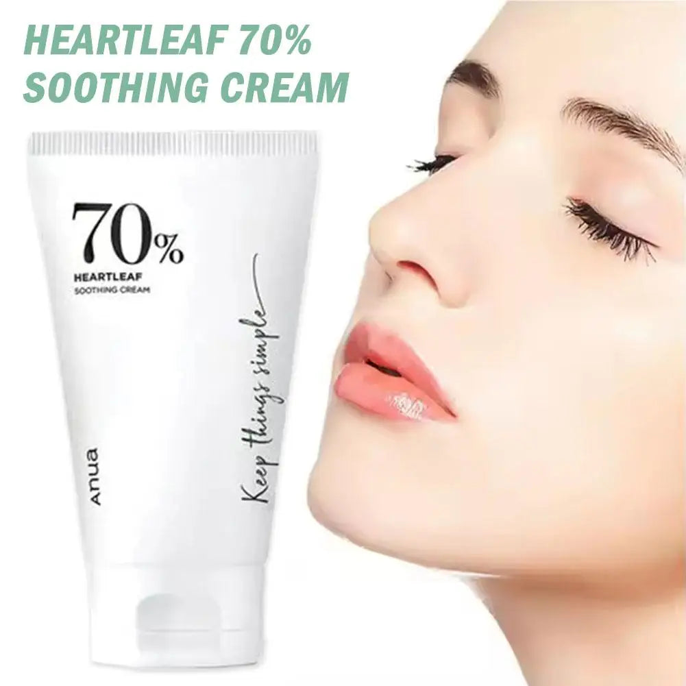 Korean Anua Heartleaf Skin Care Set Anti-Aging Essence Moisturizing Toner Emulsion for Fine Lines, Deep Cleaning Facial Kit