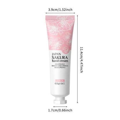 Collagen Sakura Hand Cream Skin Soften Nourish Anti-drying Deep Moisturizing Skin Care Cracked Repair Products