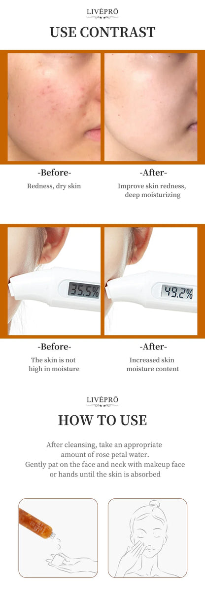 Rose Petal Water Skin Care Toner Skin care Essence Foundation moisturizing skin care