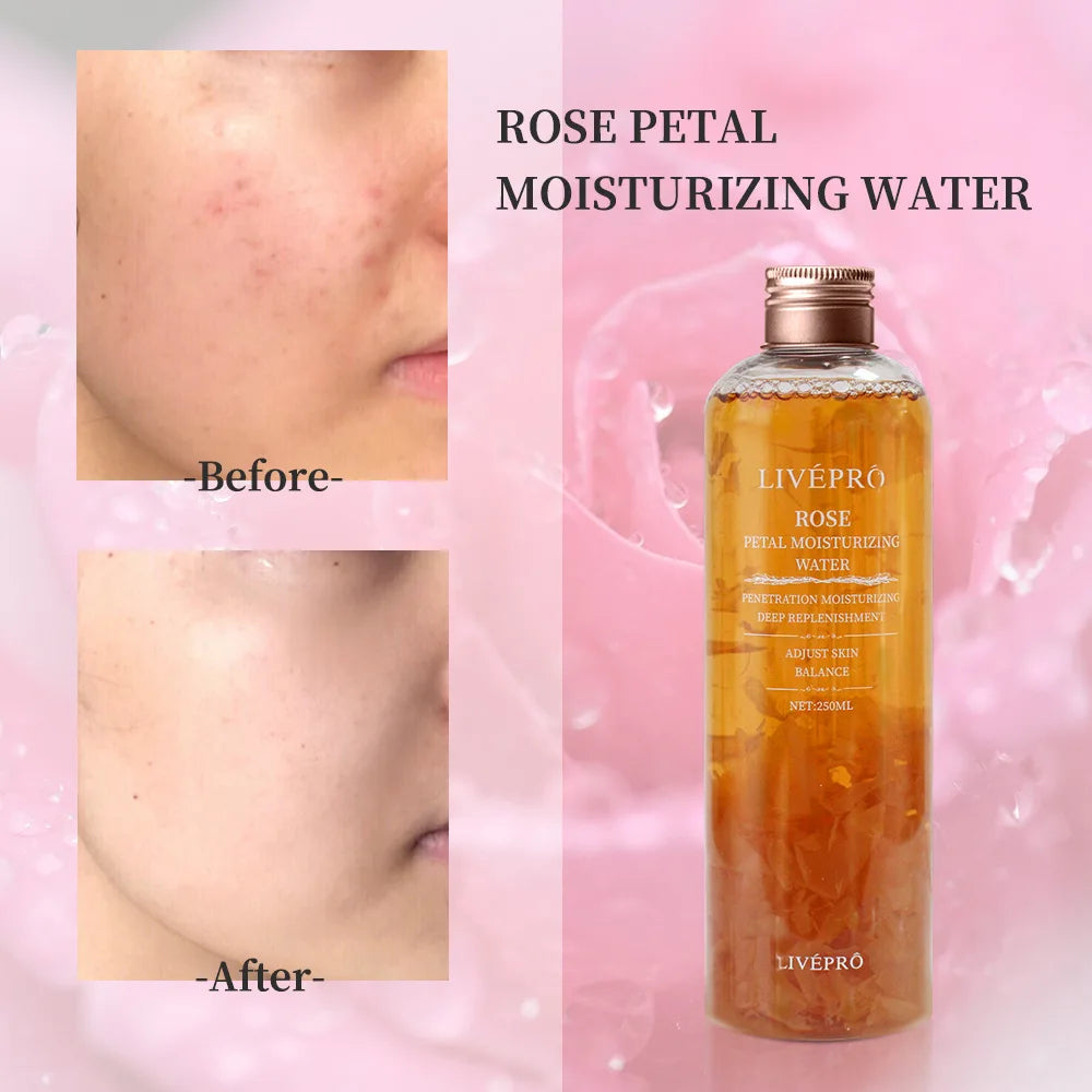 Rose Petal Water Skin Care Toner Skin care Essence Foundation moisturizing skin care