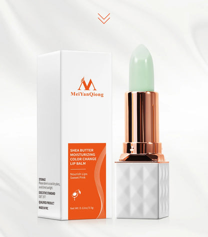 Shea Butter Moisturizing Color Change Lip Balm Skin Care Anti Aging Makeup Lip Care Beauty Nourishing Lipstick Plant Essence