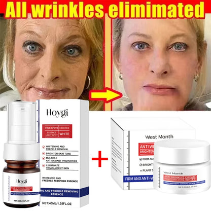 Collagen Face Cream Firming Lifting Fine Line Deep Anti Sagging Wrinkle Anti-Aging Products Brighten Serum Korean Skin Care Set