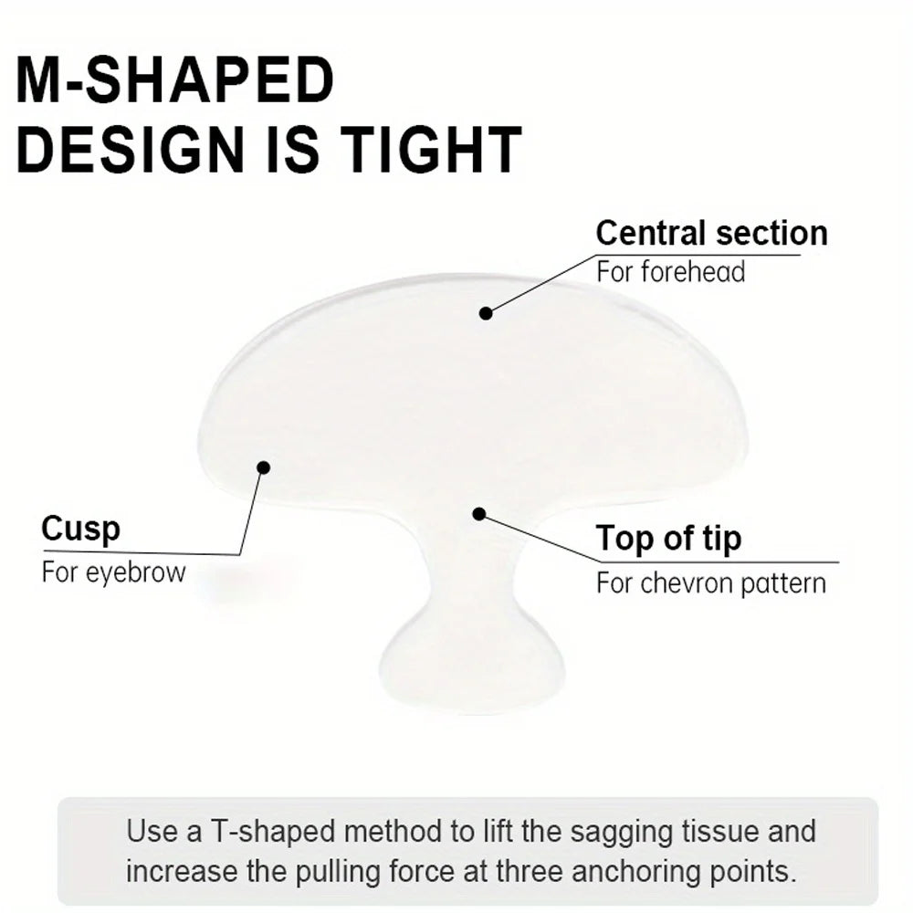 Silicone Anti-Wrinkle Face Patches, Reusable Forehead Eye Smile Line Pads, Firming Moisturizing Skincare, Safe for All Skin