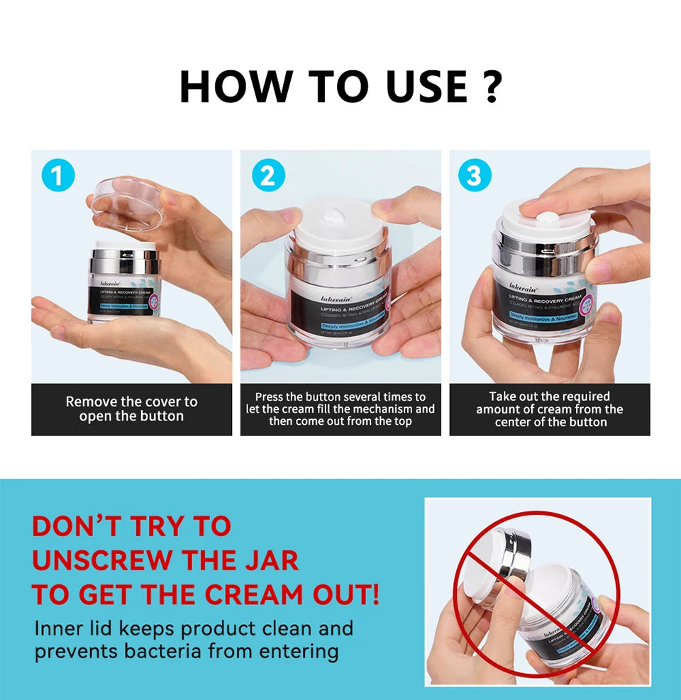 Retinol Face Cream Anti-wrinkle Anti-aging Moisturizing Hyaluronic Acid Vitamin C Facial Cream Skincare Face Whitening Creams