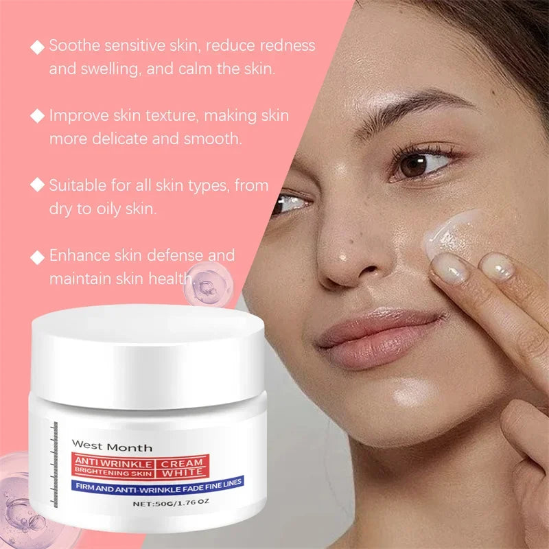 Collagen Face Cream Firming Lifting Fine Line Deep Anti Sagging Wrinkle Anti-Aging Products Brighten Serum Korean Skin Care Set