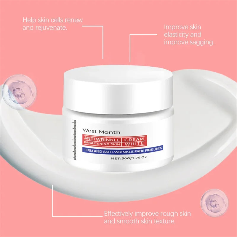 Collagen Face Cream Firming Lifting Fine Line Deep Anti Sagging Wrinkle Anti-Aging Products Brighten Serum Korean Skin Care Set
