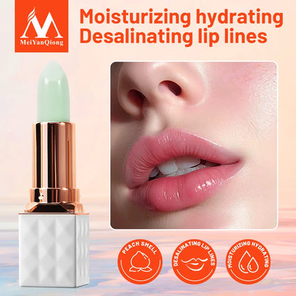 Shea Butter Moisturizing Color Change Lip Balm Skin Care Anti Aging Makeup Lip Care Beauty Nourishing Lipstick Plant Essence