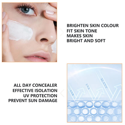 Korea 5ml Face BB Cream Glow Serum Kit Niacinamide/Peptides Sunscreen Foundation Cream Moisturizing Concealer Skin Care Beauty