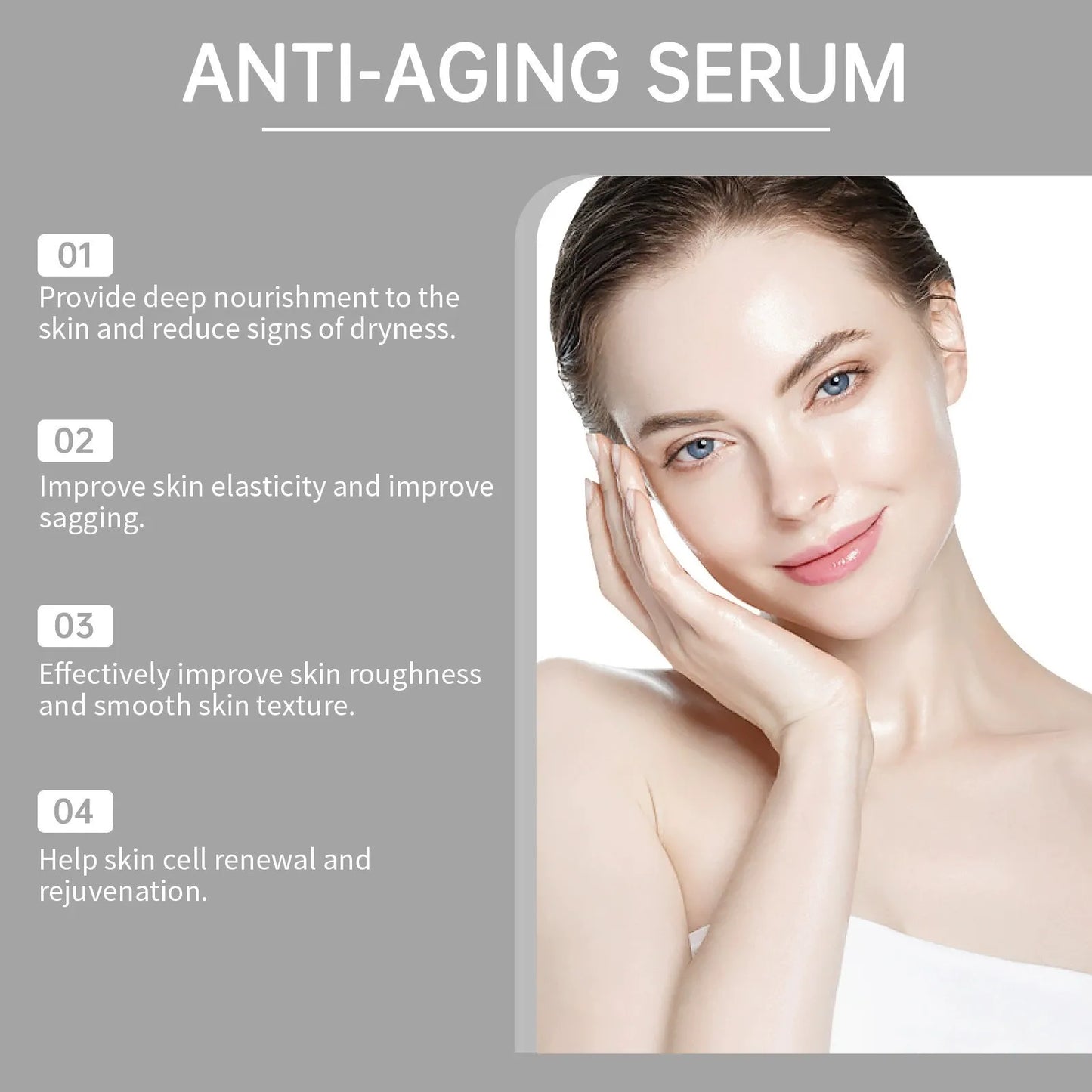 Hyaluronic acid essence skin care roller set, massage facial skin, nourish skin, effectively improve rough and matte skin