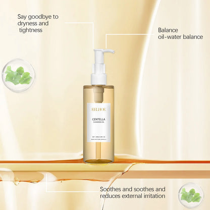 Centella Skin Care Set Centella Serum Face Wash Cleansing Oil Facial Care Set Soothing Refreshing Smooth Glowing Face Essence