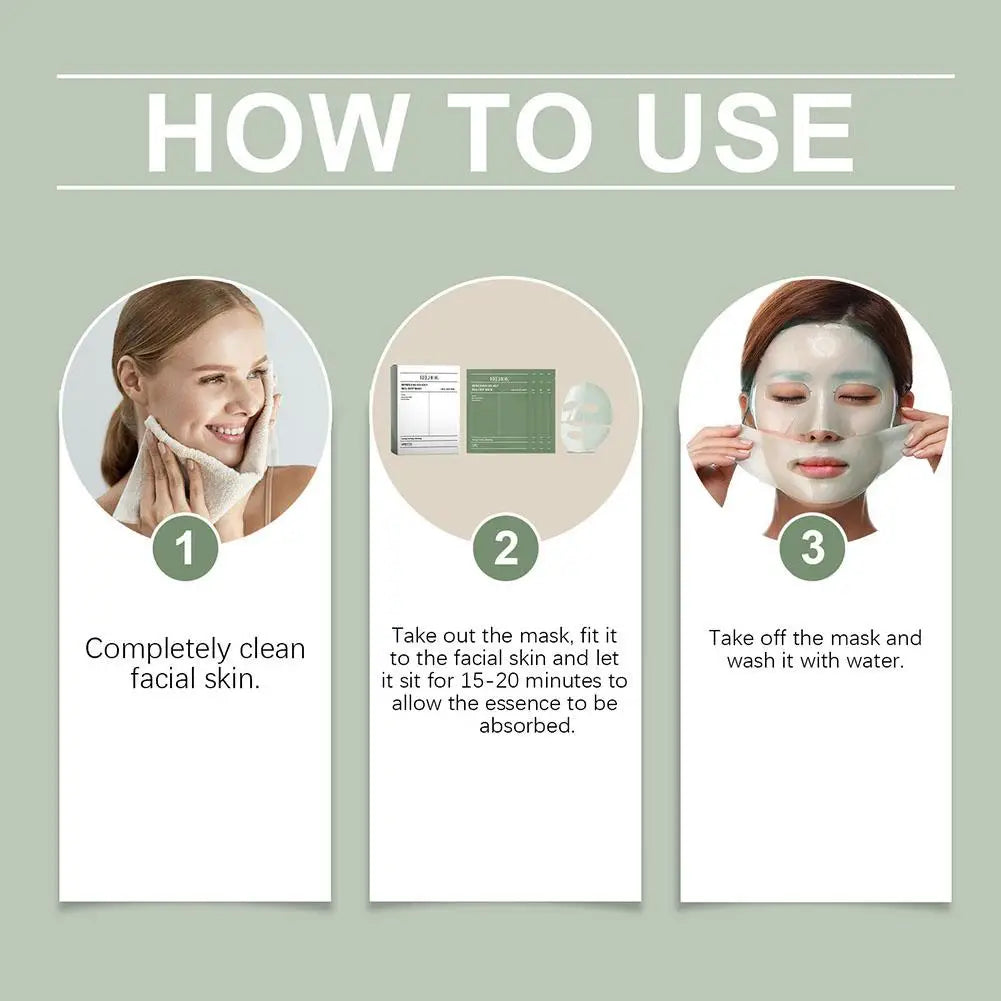 10pcs REFRESHING SEA KELP DEEP moisturizing MASK Seaweed hydrating firming Tightening MASK Improves skin elasticity skin care