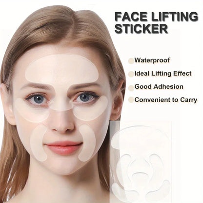 Silicone Anti-Wrinkle Face Patches, Reusable Forehead Eye Smile Line Pads, Firming Moisturizing Skincare, Safe for All Skin