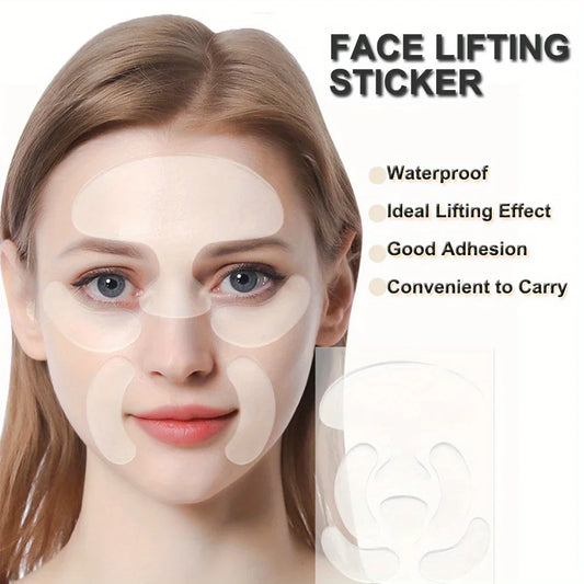 Silicone Anti-Wrinkle Face Patches, Reusable Forehead Eye Smile Line Pads, Firming Moisturizing Skincare, Safe for All Skin