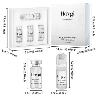 Hyaluronic acid essence skin care roller set, massage facial skin, nourish skin, effectively improve rough and matte skin