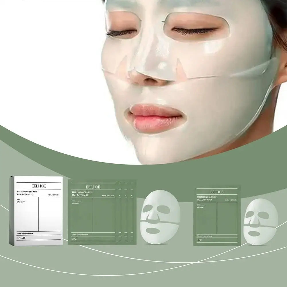 10pcs REFRESHING SEA KELP DEEP moisturizing MASK Seaweed hydrating firming Tightening MASK Improves skin elasticity skin care
