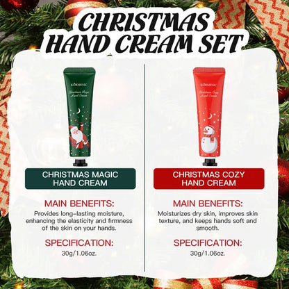 Christmas Gifts Set, Hand Cream & Lip Balm, Intense Moisturizing Skin Care, Perfect Christmas Present for Women & Friends
