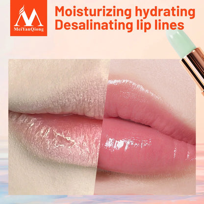 Shea Butter Moisturizing Color Change Lip Balm Skin Care Anti Aging Makeup Lip Care Beauty Nourishing Lipstick Plant Essence