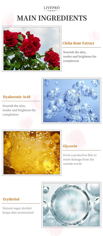 Rose Petal Water Skin Care Toner Skin care Essence Foundation moisturizing skin care