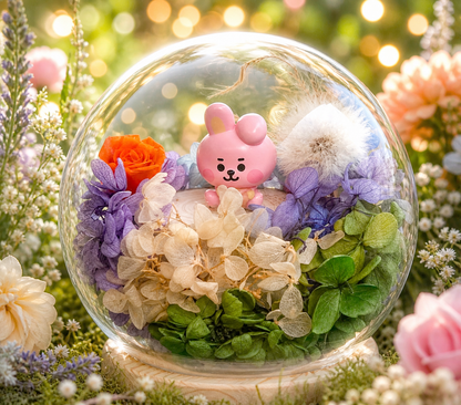 BT21 FLOWER DOME - Cooky