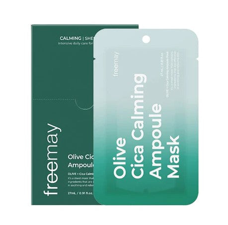 Freemay Olive Cica Calming Ampoule Mask Sheet 1P