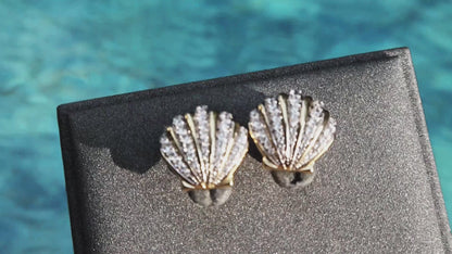 Seashell Diamanté Earrings